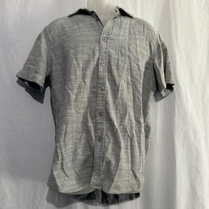 Mossimo Supply Co. Gray Button Down Shirt Men’s Size L Casual